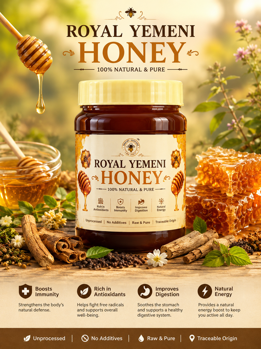 Royal Yemeni Honey (रॉयल यमनी हनी) – शुद्धता, ऊर्जा और गुणवत्ता का संगम